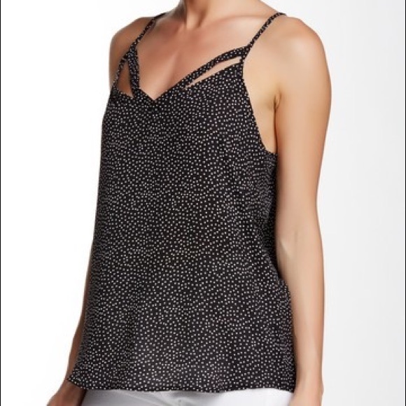 Cut Out Black Polka Dot Cami - Picture 5 of 6